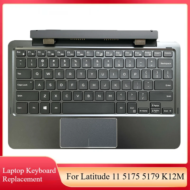

New Original Laptop Keyboard For Latitude 11 5175 5179 K12M Replace Keyboard Tablet Portable Backlit Keyboard Base Dock 0WF3MH