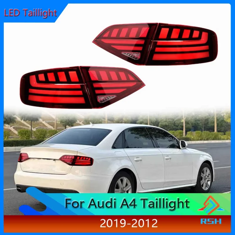 

Auto Parts Taillight For Audi A4 2009-2012 Tail Light Assembly B8 LED Guide Lights Brake Reverse Lights Plug And Play Accessory