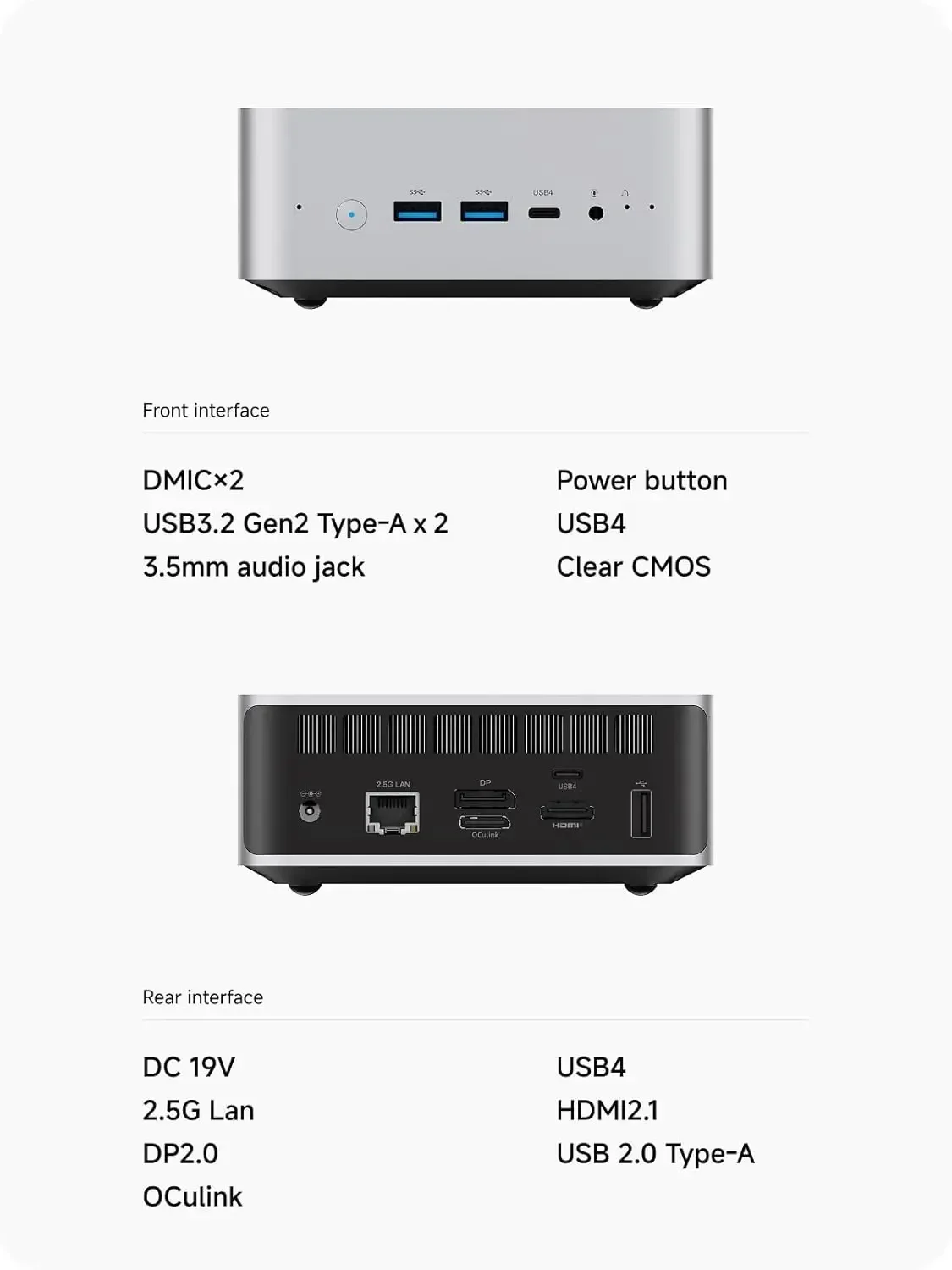 MINISFORUM AI X1 Ryzen 7 255 / Al 9 HX 370 Mini PC DDR5 5600MHz Windows 11 Pro Oculink WiFi7 BT5.4 مكبرات صوت مزدوجة كمبيوتر ألعاب