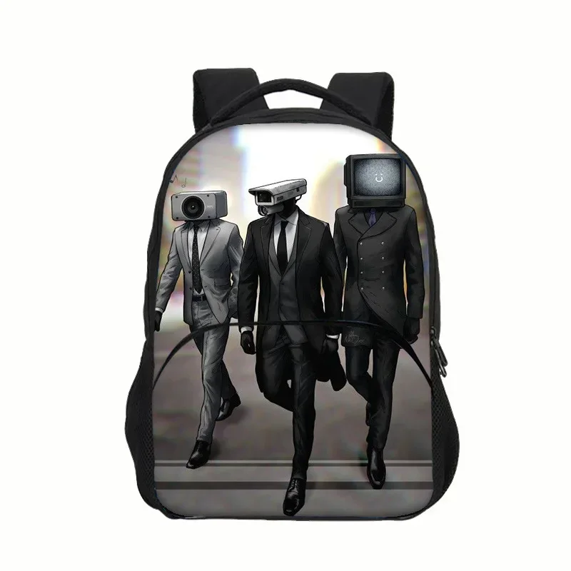 Hot 2024 New Skibidi Toilett Children\'s Backpack Schoolbag Boys and Girls Backpack Lightening Zipper Shoulders The Best Gift