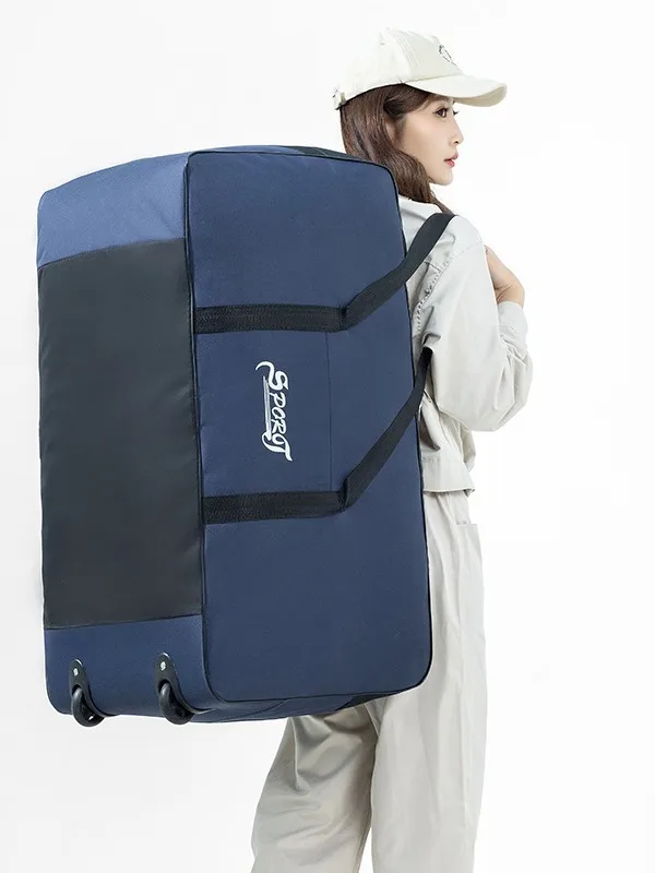 Foldable Wheel Bags Luggages Storage Bag with Wheels Large Capacity Carry On Luggage Carrier Expandable Trolley Suitcase