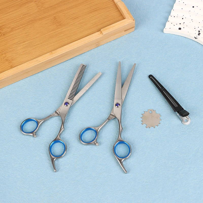 Hairdressing Scissors 6" Stainless Hair Cutting Scissors Thinning Shears Haircut Hair Scissors Set