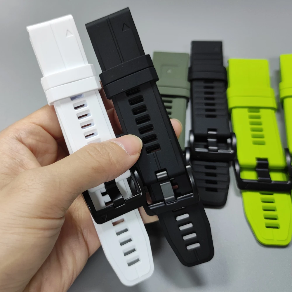 QuickFit Watch Band 22/26mm For Garmin Fenix 5 5X Plus Fenix8 Pro E 7 7X 6X 6 3 HR/Epix Gen2 Pro/Tactix 8 Sports Silicone Strap
