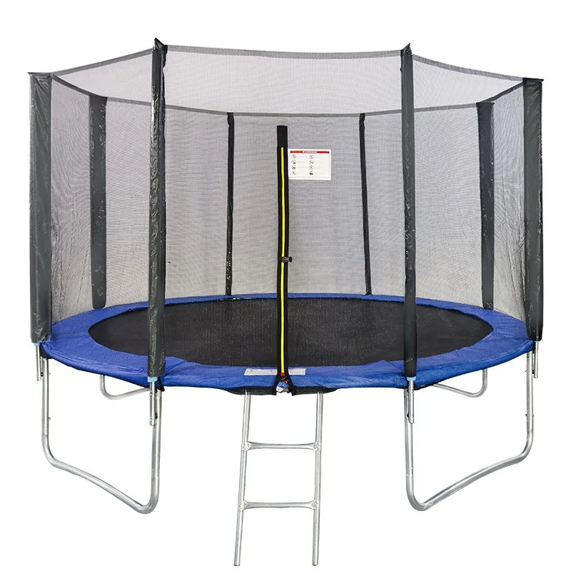 Trampoline outdoor large bounce bed with protective net outdoor rubbing bed