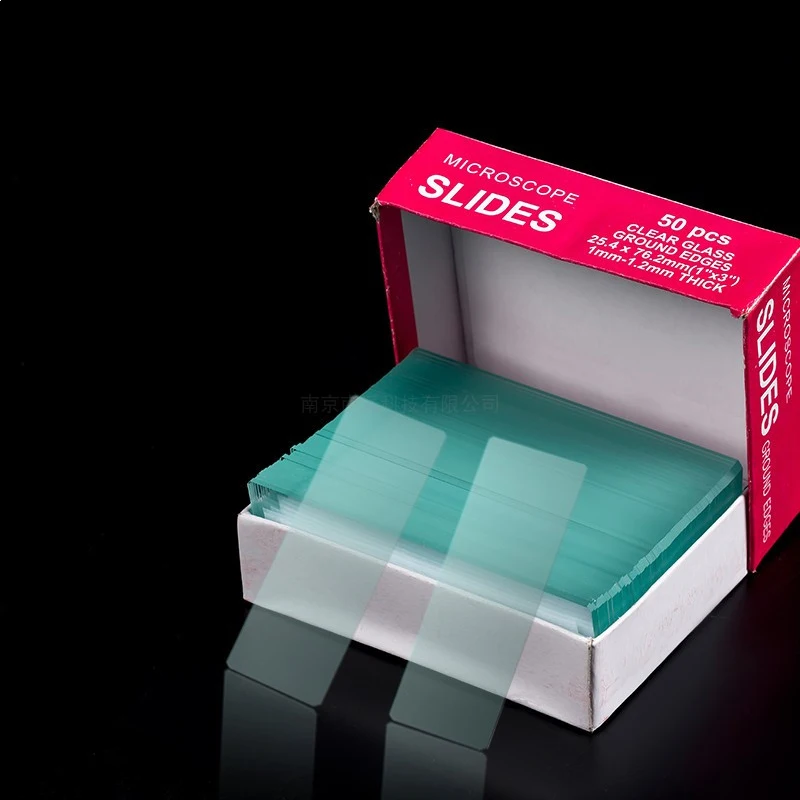 Imagem -03 - Microscópio em Branco Glass Slides Fosco Slides para Laboratório Preparação de Espécime e Ciência Único Lado 25x76 mm 50 Pcs