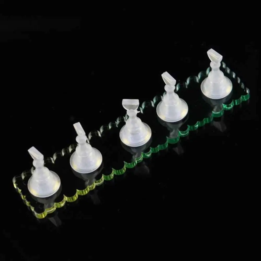 

3Sets Gradient Magnetic Nail Holder Transparent Reusable Nail Tip Practice Stand Acrylic Base Sequins Shiny Nail Showing Shelves