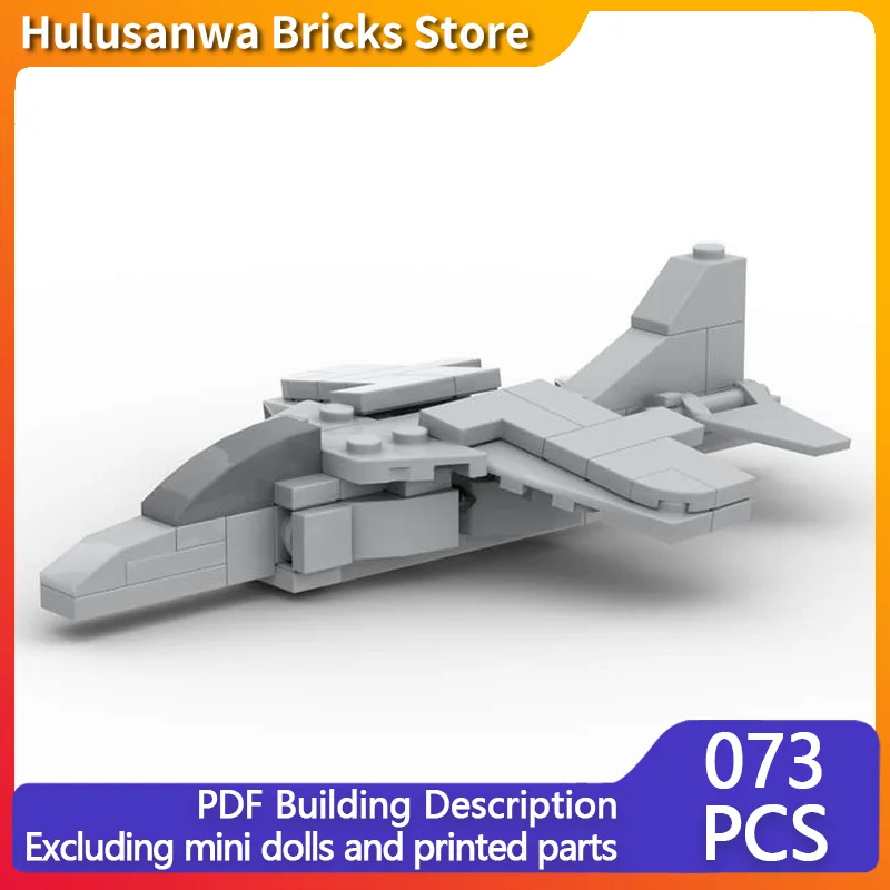 

Сувременный военный истребитель Harrier, модель MOC, строительные кирпичи, военное оборудование, модульные технологии, подарки, сборка, детский игрушечный костюм