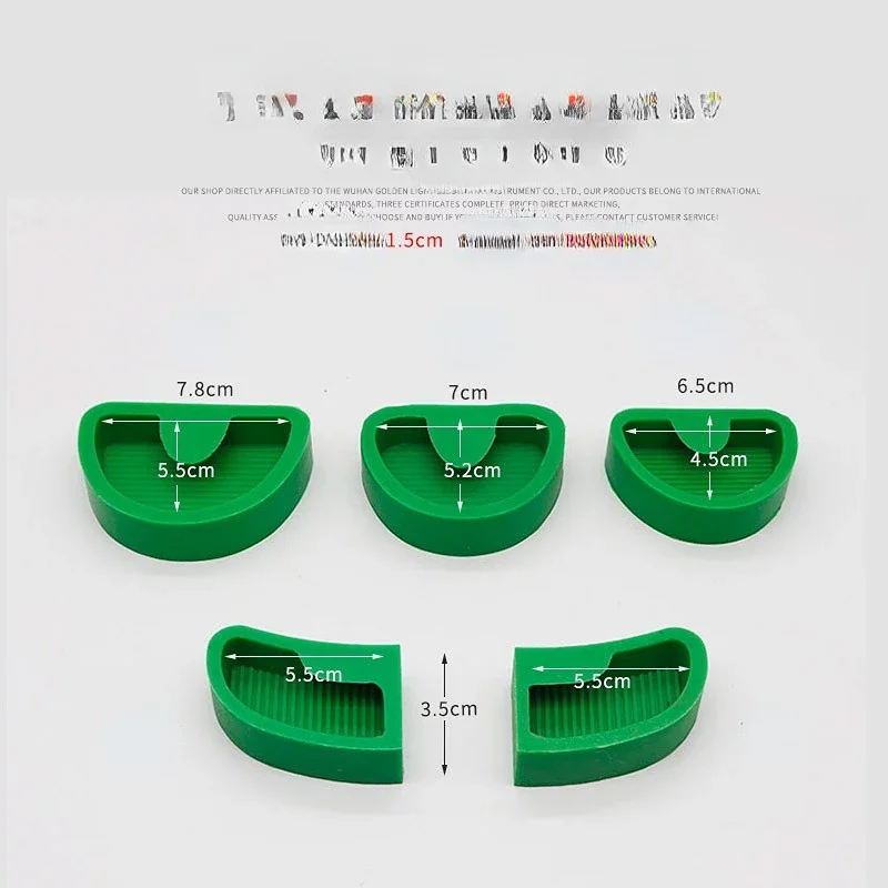 Dental Silicone Plaster Model Rubber Base Mould Former Base Tongue Dental Lab Tools Gypsum Carving White Green