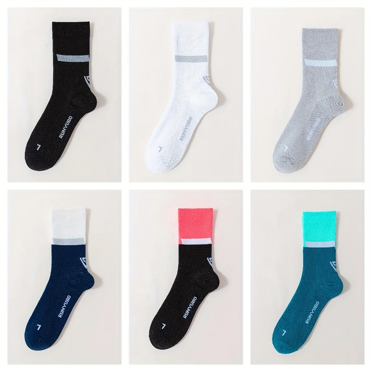 Professionelle Laufsocken, schweißabsorbierend, atmungsaktiv, Marathon-Socken, für Herren und Damen, elastisch, schnell trocknend, Fitness-Training, Radsocken – Detail 5