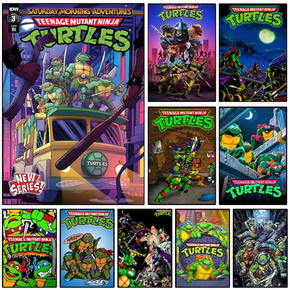 T-Teenage Mutant Ninja TurtleS Poster Art with prints Home bedroom living room decoration gift