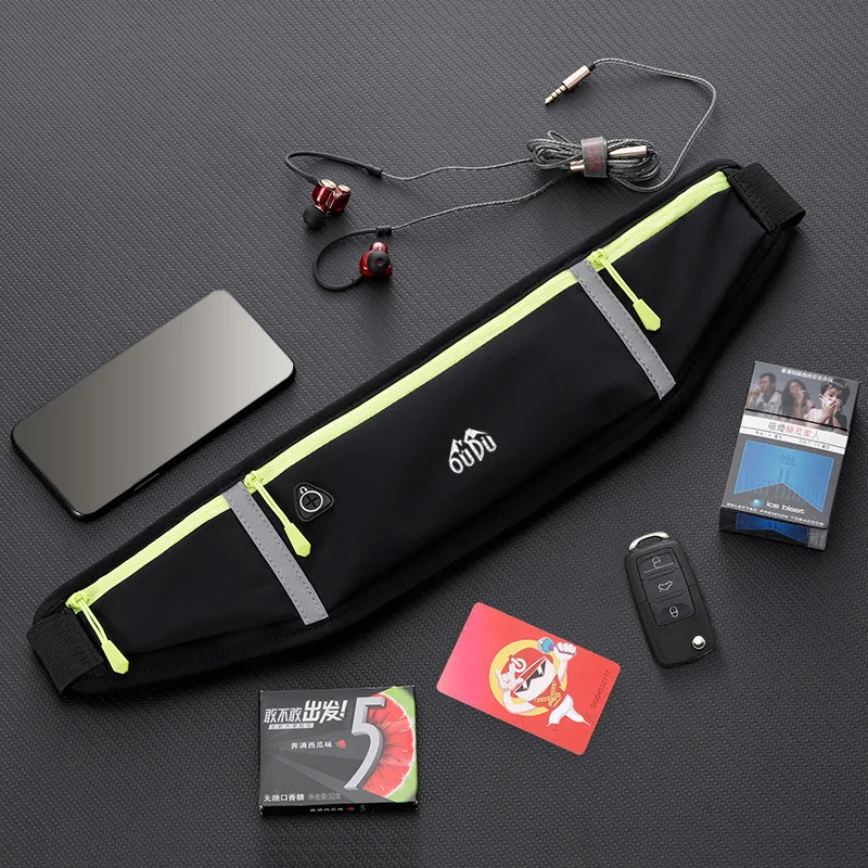 QUESHARK Running Bag Men Women Waist Bag Sports Fanny Pack Mobile Phone Bag Waterproof Invisible New Mini Belt Bag