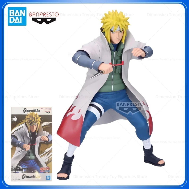 

Bandai в наличии, оригинальные фигурки BANPRESTO Grandista, аниме Naruto Shippuden Namikaze Minato, модель, коллекция игрушек, подарки DT