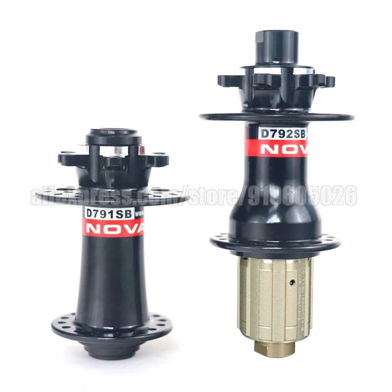 Novatec D791SB / D792SB Road/MTB Center Lock / 6-Bolt Lock Disc Brake Hub 24/28/32 Holes Shimano 9/10/11S or XD 11/12S Freehub