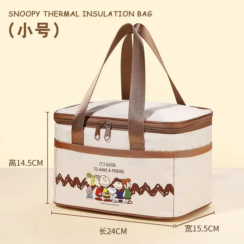 

New Cartoon Cute Snoopy Handbag Cosmetic Bag Desktop Storage Bag Large Capacity Storage Box bag