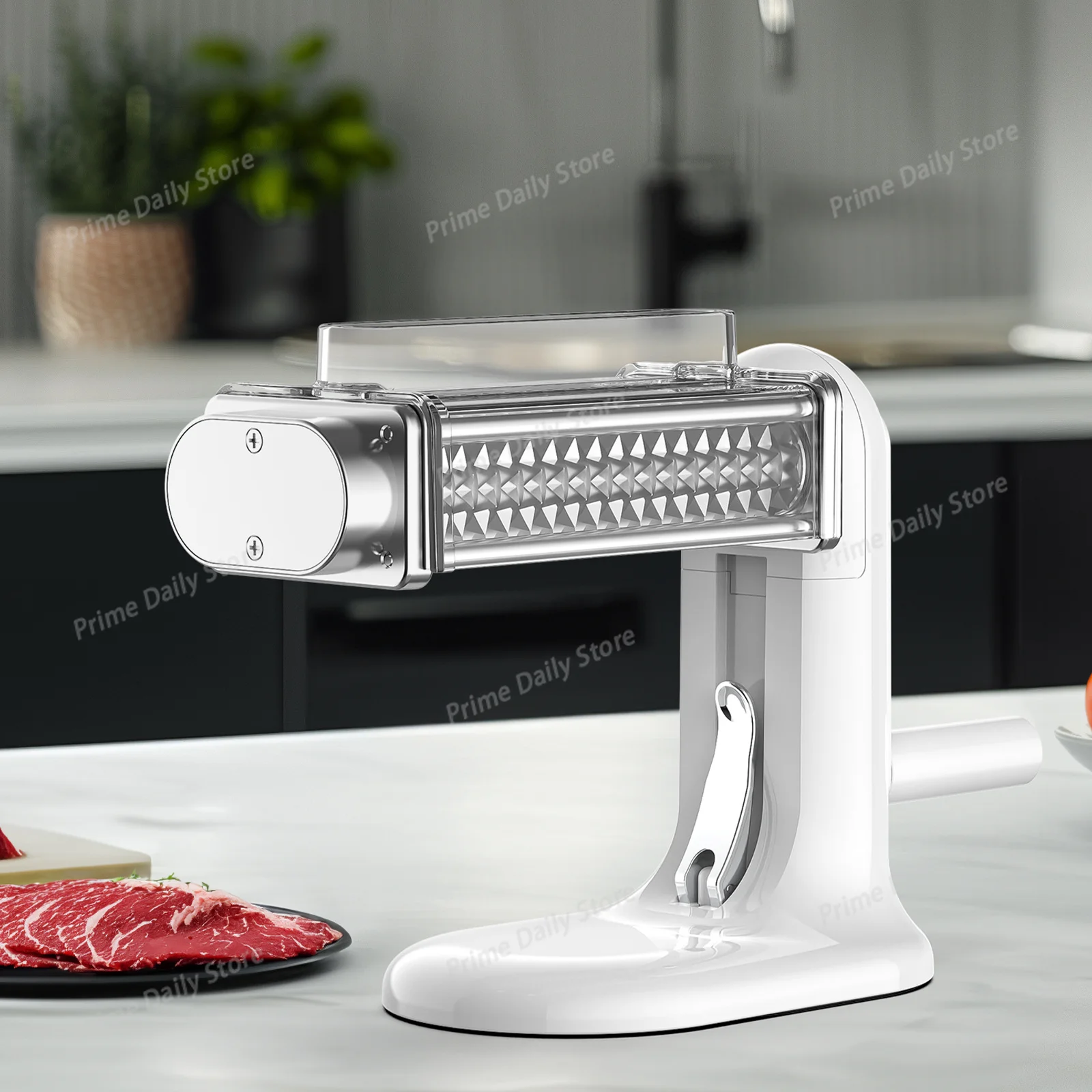Manual Meat Tenderizer, Stainless‑Steel Gear Rolling Accessory for Steak Flattening & Poultry Cuber Prep