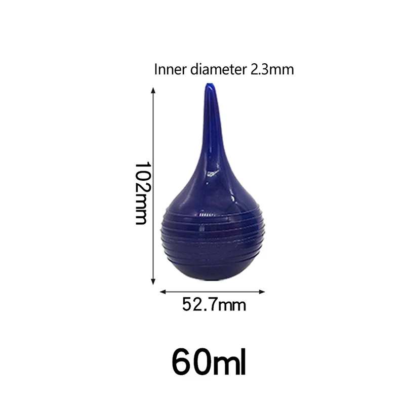 Bola de sucção de borracha durável Orelha, Lâmpada de seringa de limpeza, Orelha de lavagem otário para casa, laboratório, clínica, 1Pc