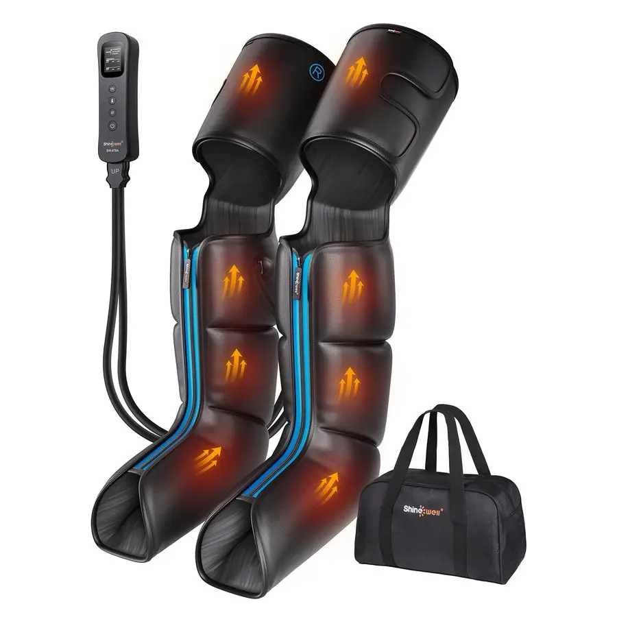 

Leg Massager with Heat and Compression,Full Leg Massager for Circulation and Pain Relief, with 3 Heat 3 Modes 3 Intensities, for