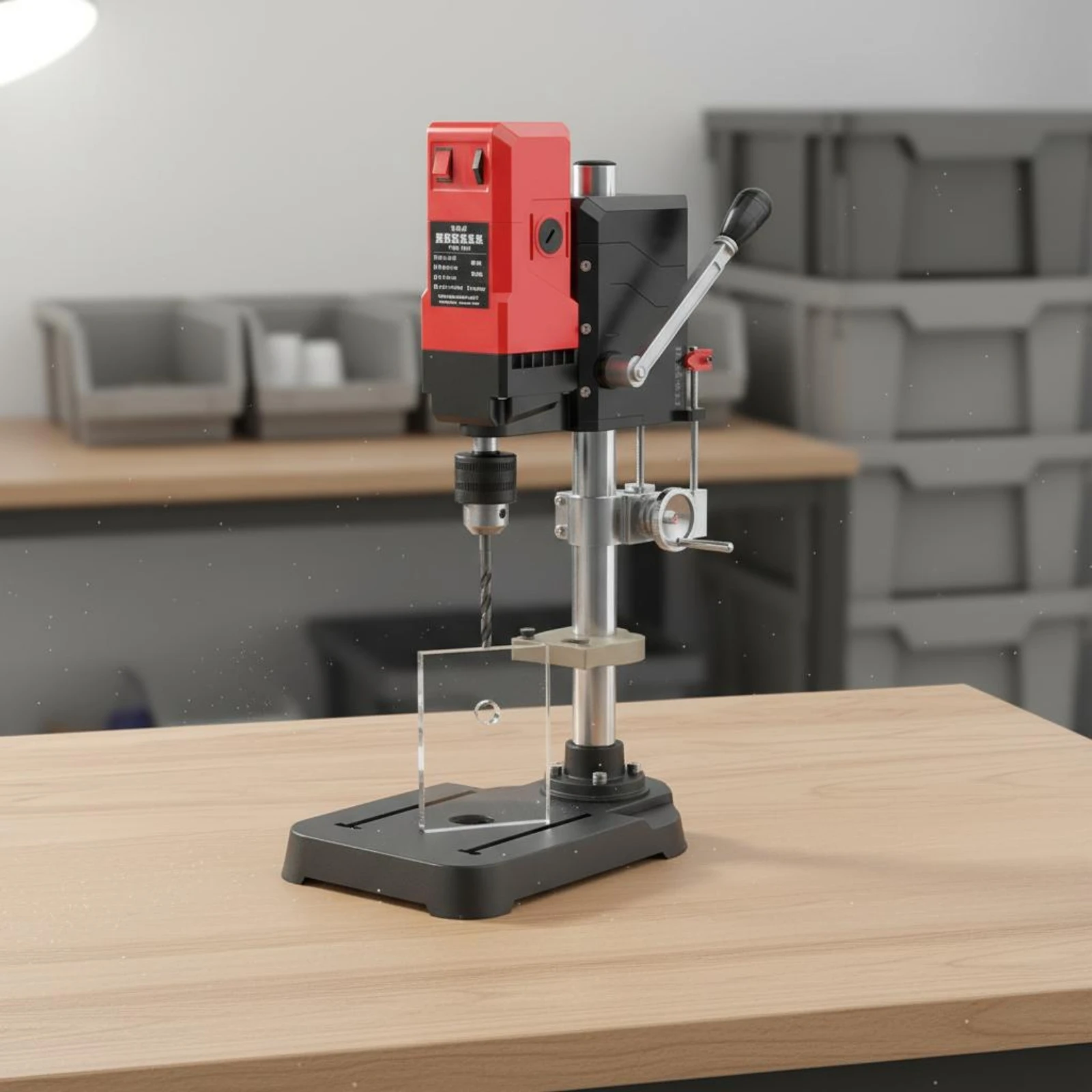 Precision Benchtop Drill Press Copper Wire Engine Industrial Grade Drill Press Precision Bench Drilling Machine for Garage