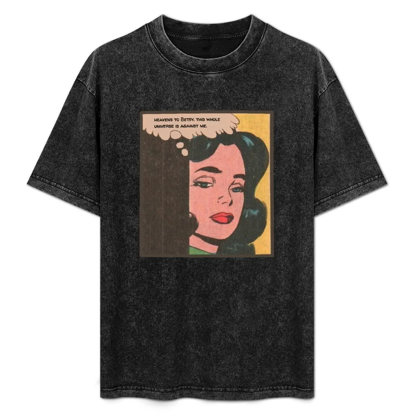 

Heavens to Betsy T-Shirt Basic All Season Solid T-Shirt