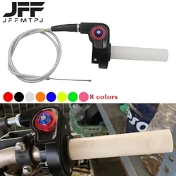 Motorcycle Visual 1/4 Quick Turn Throttle Grips Settle & Twist Gas Handle +980MM Throttle Cable Dirt Pit Bike Motocross