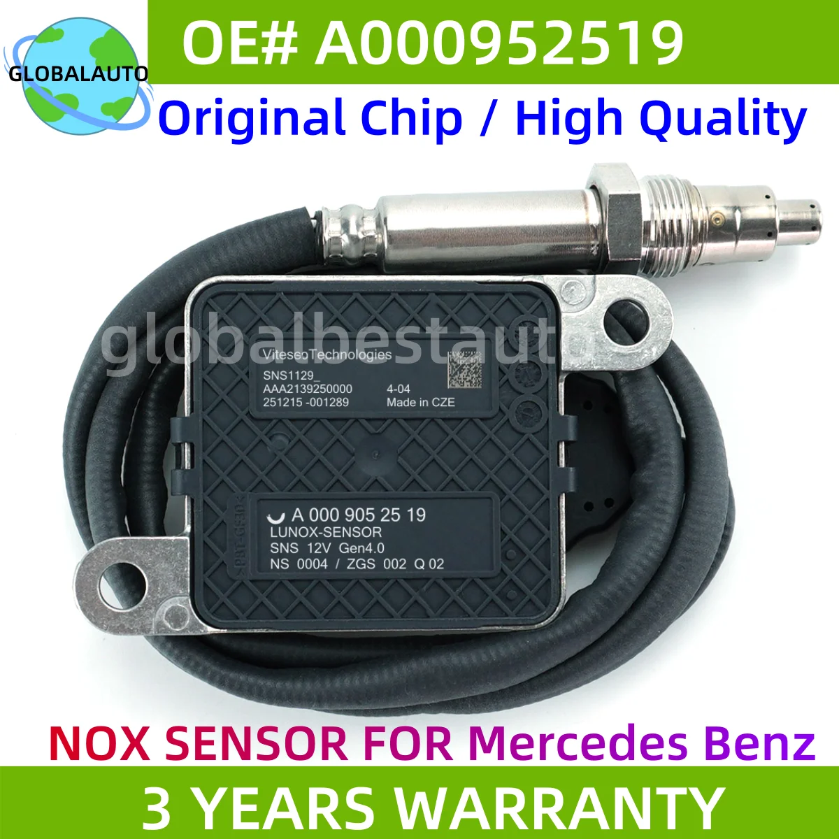A0009052519 0009052519 Original New Nitrogen Oxide Nox Sensor 12V For Mercedes-Benz C W205