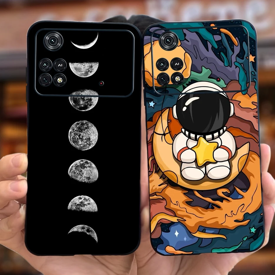 For Xiaomi Poco M4 Pro 4G Case New Fashion Cartoon Cover Soft Silicone Phone Case For Xiaomi Poco M4 Pro PocoM4 5G Fundas Bumper