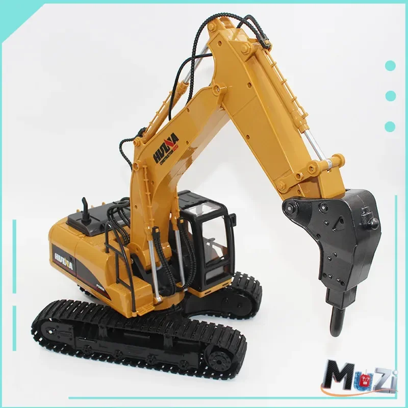 

RC HUINA 1:50 Alloy Toys Scale Die-cast Pattern Hydraulic Navvy Loader Bulldozer Engineering Construction Car Boys Gifts