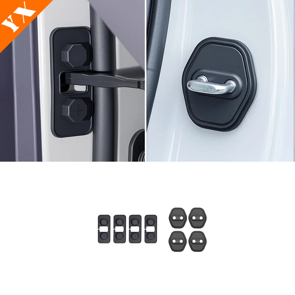 

2025 2026 For Leapmotor B10 accessories ABS plastic Car Door Limiter Protective Cover To Prevent Rust Door lock cover 4pcs