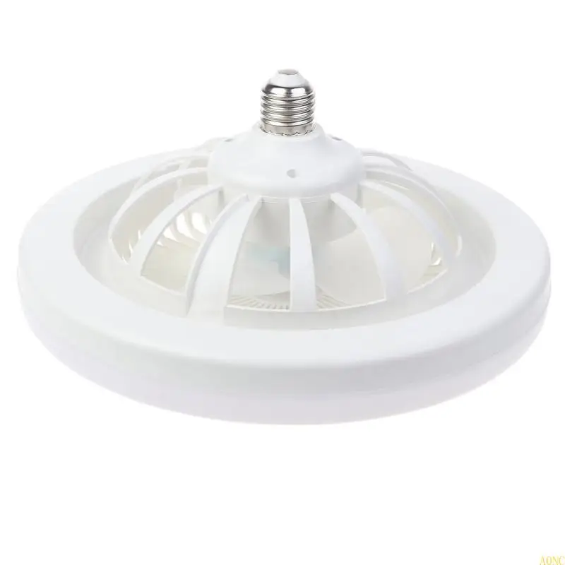 A0NC AC 86V-265V 30W LED مصباح LED E27 مروحة السقف المصباح LED LED لمصباح غرفة نوم المنزل مطبخ E27 LED مروحة التبريد