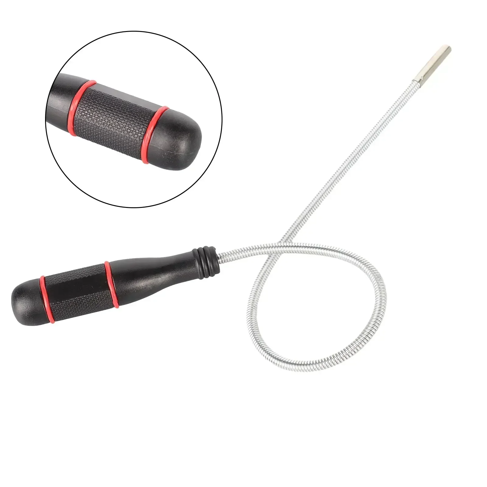 Flexible Magnetic Pickup Tool Bendable Snake Pickup For Auto Repair Tools Suction Bar Magnet Spring Grip Grabber Portable Tool