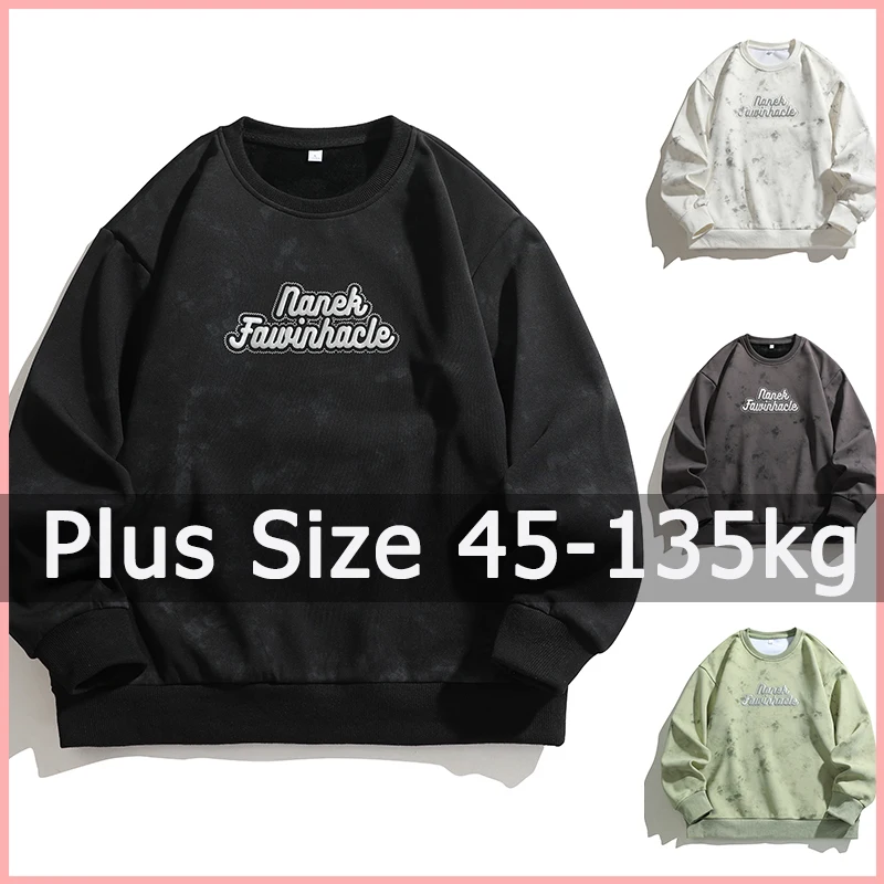 Plus Size Women Pullovers Sweatshirt 45-135kg 6XL 7XL 8XL Long Sleeve T-shirt Plus Size Women Clothing Sudaderas Mujer Feminino