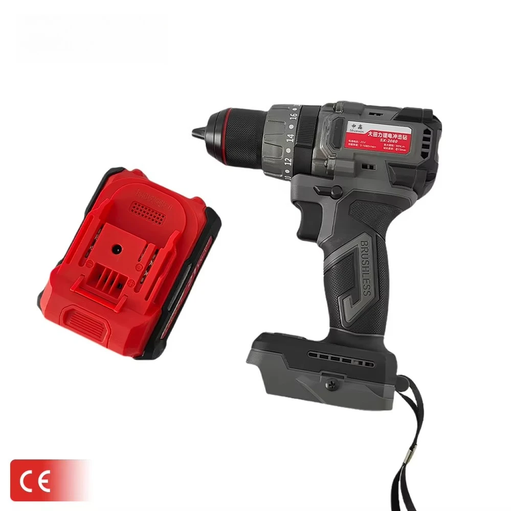 SX-2060 High Torque 21V Lithium Impact Drill Hot Sale Cordless Electric Drill With Variable Speed OEM Supported