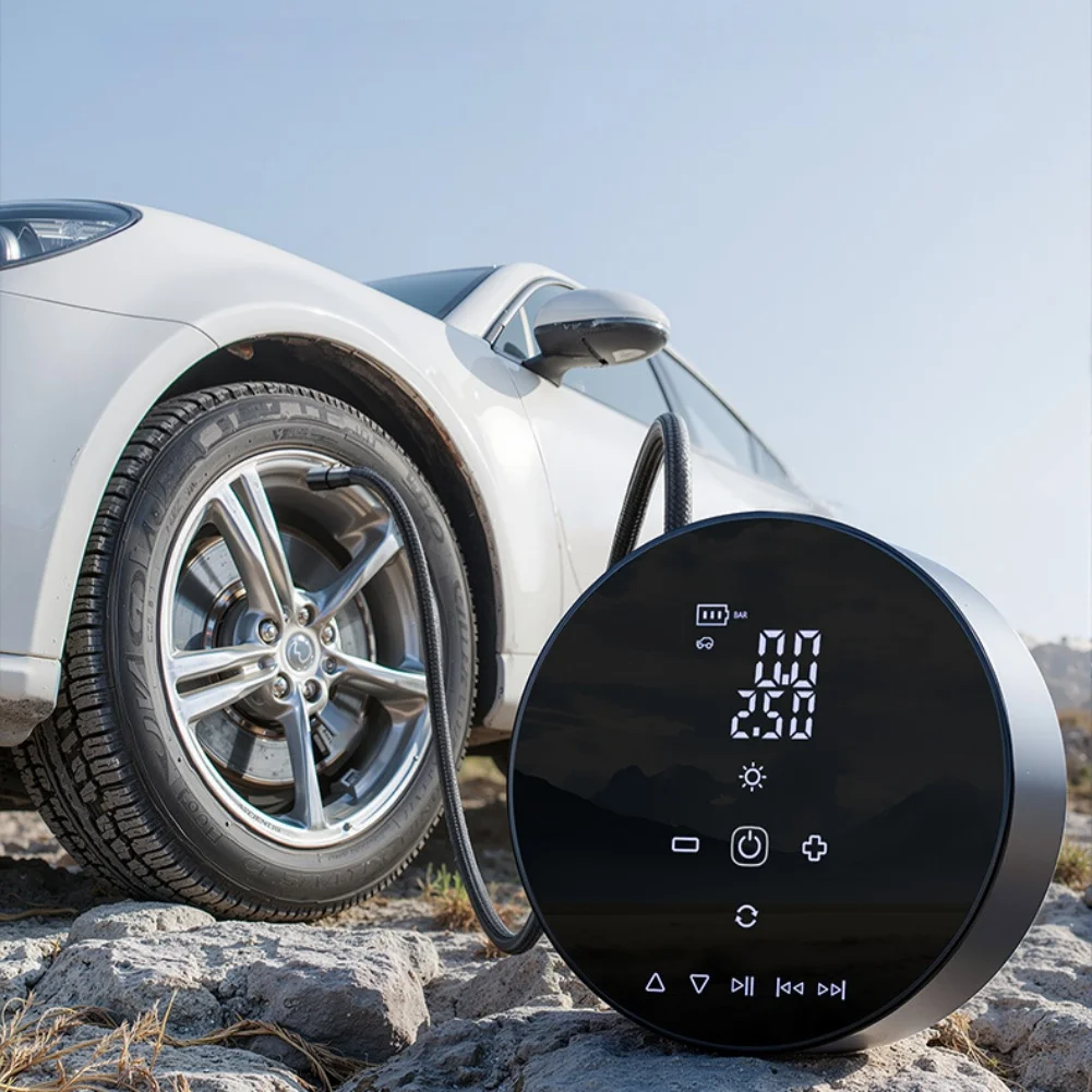 

Inflator Car Tire Inflator Wireless Automatic Tire Inflator For Cars Electric Vehicles Motorcycles 3900mAh Digital Display ABS