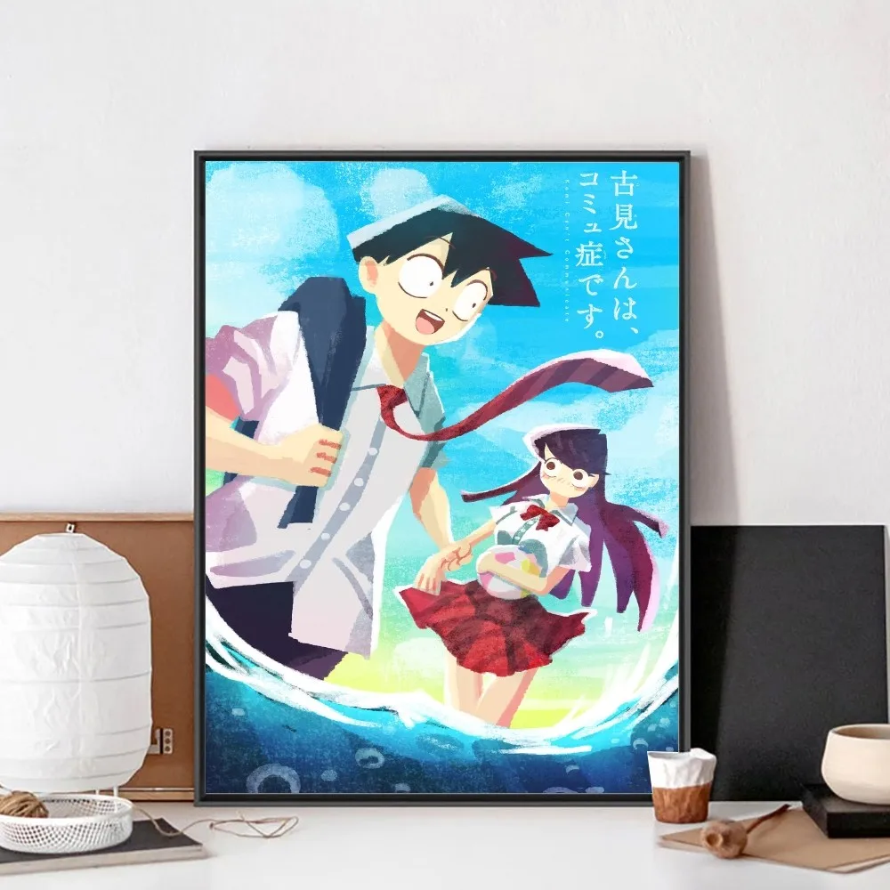 Komi san wa Komyushou Desu Anime Poster No Framed Poster Kraft Club Bar Paper Vintage Wall Art Painting Bedroom Study Stickers