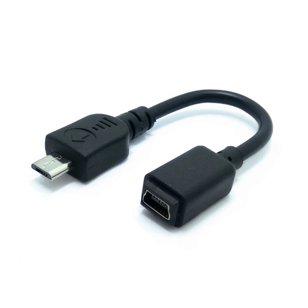 

Short Straight Mini Usb Socket to Micro USB Plug Cable Adapter for mobiles and tablet