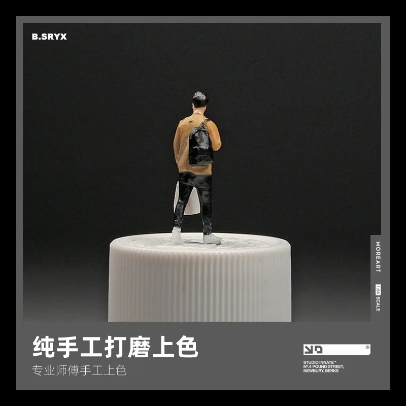 1:64 อะนิเมะชายกระเป๋ามินิตุ๊กตารูป Miniature การถ่ายภาพ props ฉาก DIY ตารางทรายภูมิทัศน์เครื่องประดับของขวัญ