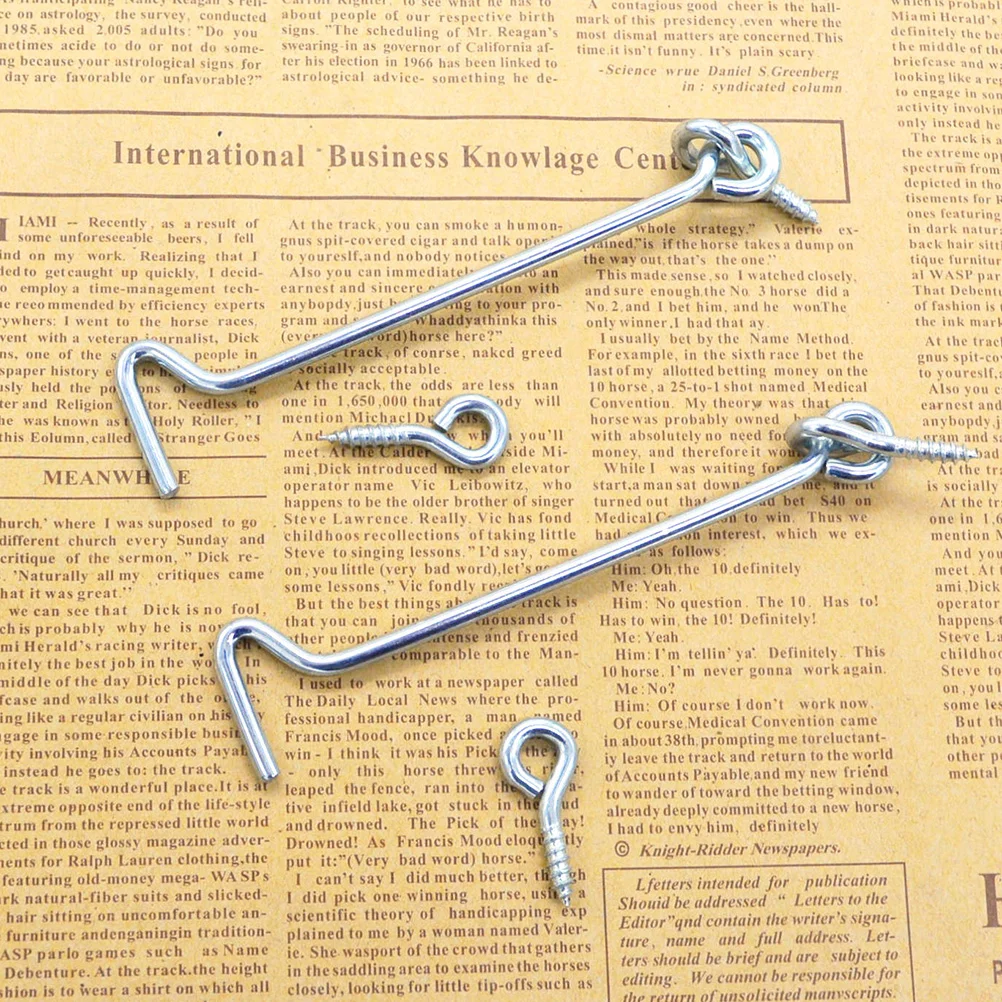 A Pair of Window Hook Window Brace Galvanizing Cabin Hook Latches Lock Shed Catch Silent Holder window lock