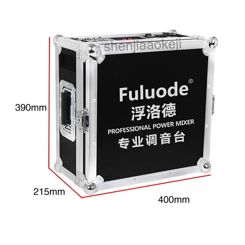 Mezclador de potencia profesional, mezclador profesional LCD Dual de alta potencia con gabinete de escenario, efecto de reverberación Bluetooth, 220V, 1800w