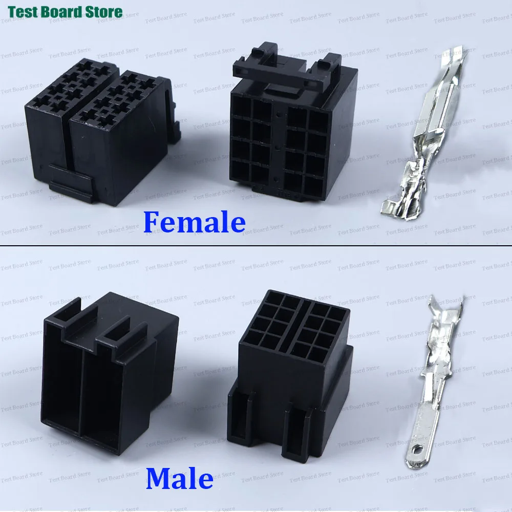 1/3/5 Sets 16Pin 3.5mm Auto Audio Cable Socket Automotive ISO Wire Plug Female Male Connector For Volkswagen VW Bora