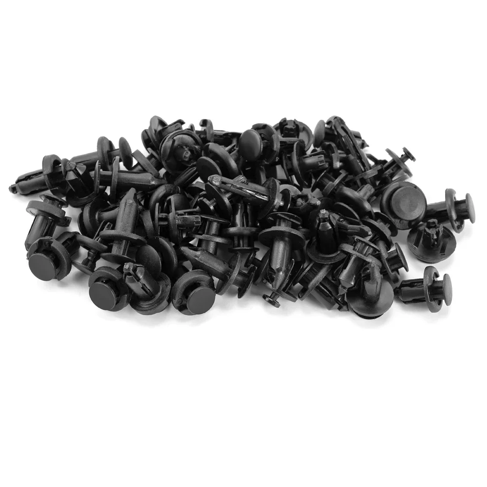 100Pcs Auto Fastener Clip Car Fender Push Retainer Pin Rivet Bumper for Door Trim Panel Retainer Fastener Kit