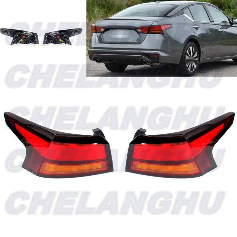 

For Nissan Altima 2019 2020 2021 2022 Pair Left+Right Outer Side Tail Light Rear Lamp Brake Light Without Bulbs Car accessories