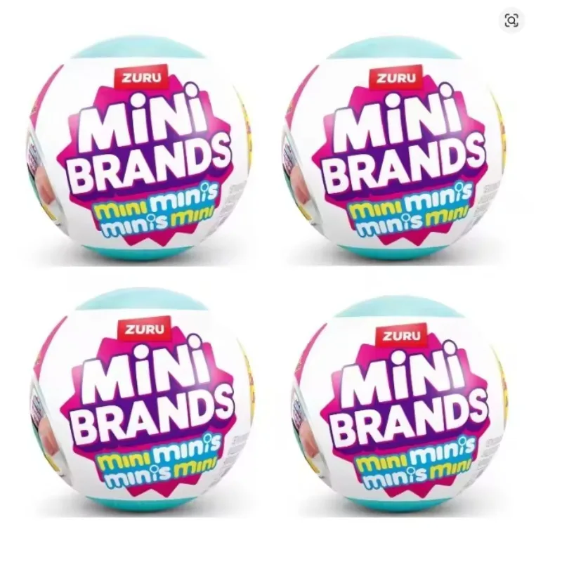 ZURU Original Fill The Fridge Mini Refrigerator Set Mini Brands Ball Series Surprise Box Mystery Toy Doll House Decoration Gifts view 4