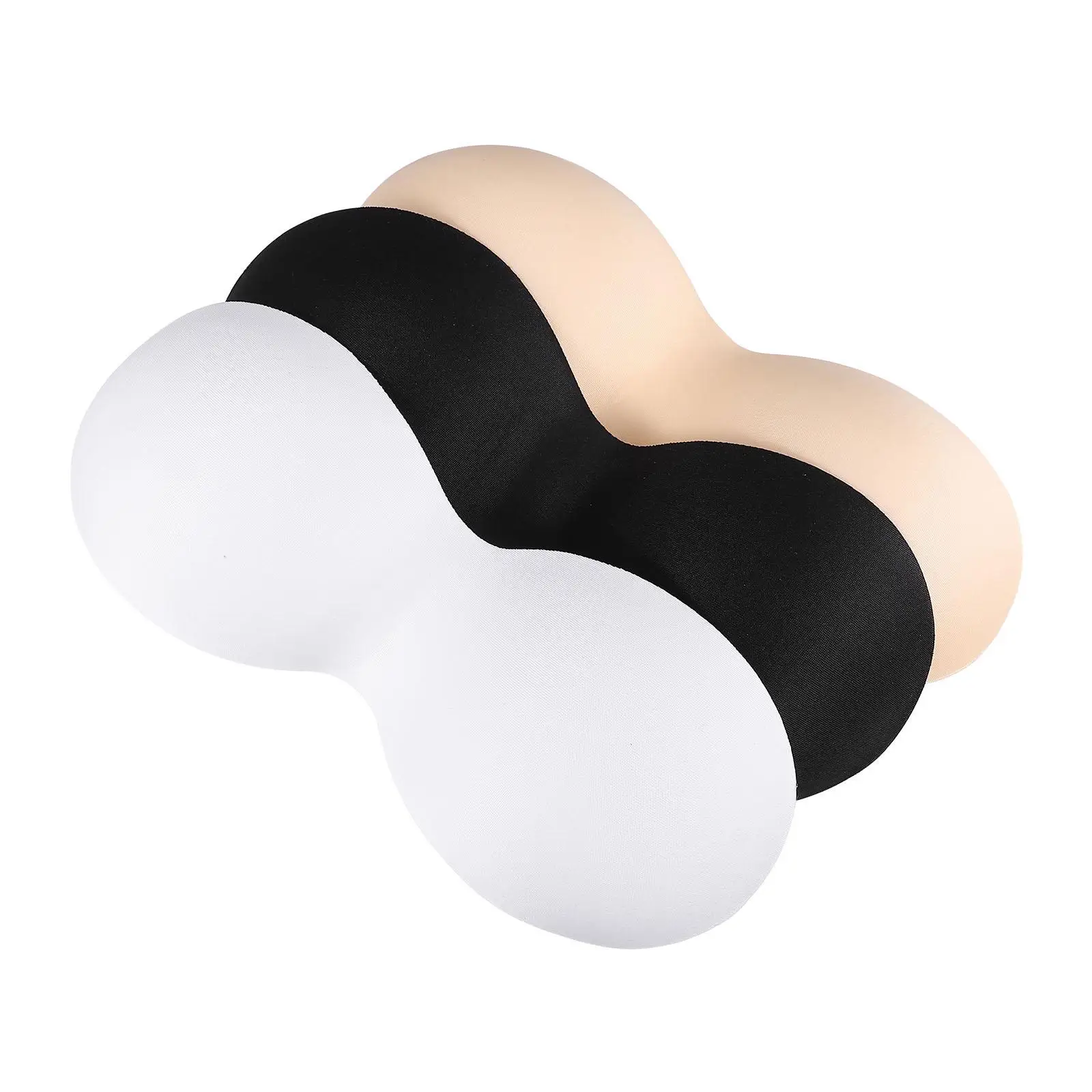 

3Pcs One-piece Bra Pads Breathable Silk Sponge Inserts Lightweight Stable Sports Yoga Bras Small Padding Accessories Women