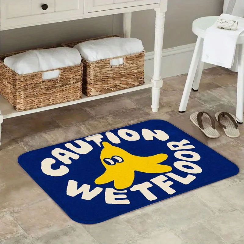 Funny Banana Slip Mat, Non-Slip Bathroom Door Mat with 