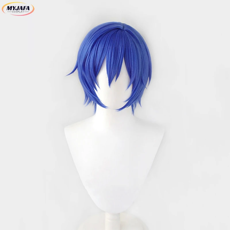 Kaito Cosplay Wig Anime HSR Gallagher Dark Brown Short Heat Resistant Synthetic Hair Anime Party Wigs + Wig Cap