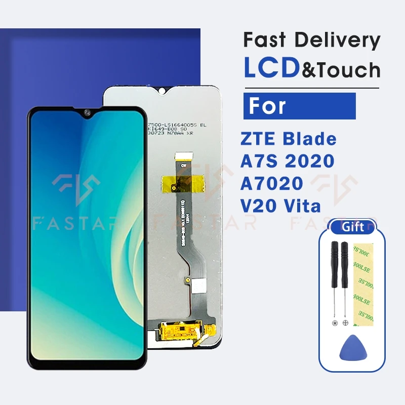 

6.5"Tested For ZTE Blade A7S 2020 A7020 lcd A7S2020 Screen Digitizer Assembly Replacement Parts Phone Display V20 Vita lcd