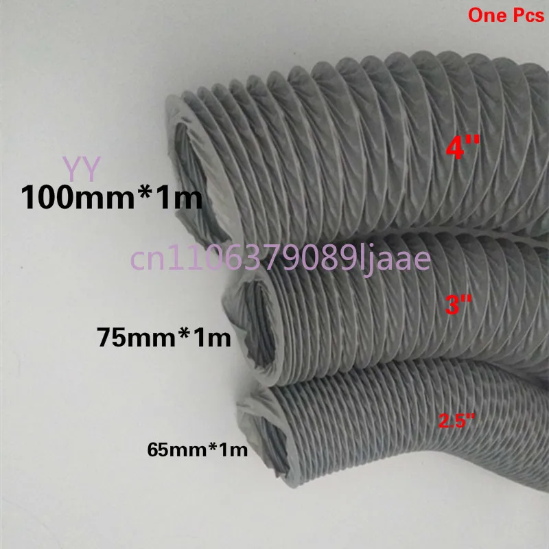 

2.5" 3" 4" * 1Meter Pneumatic Component Nylon PVC Flexible Tube Pipe Exhaust Pipe Fume Hood For Assembly Line Smoke Dust Removal