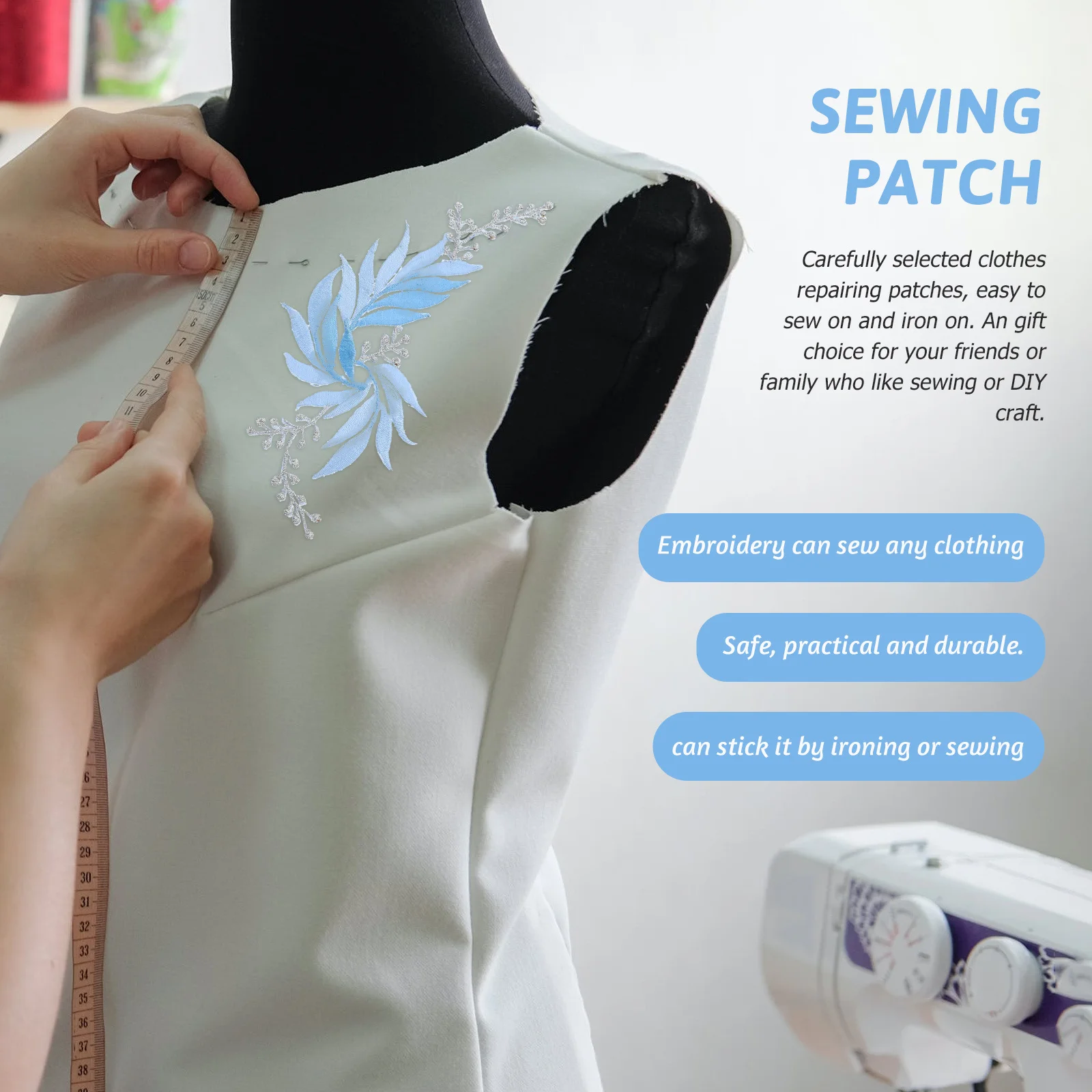 

2pcs Leaves Patches Embroidery Applique For Clothing Repair Decoration Iron On Patch Diy Sewing Accessories Garment Crafts