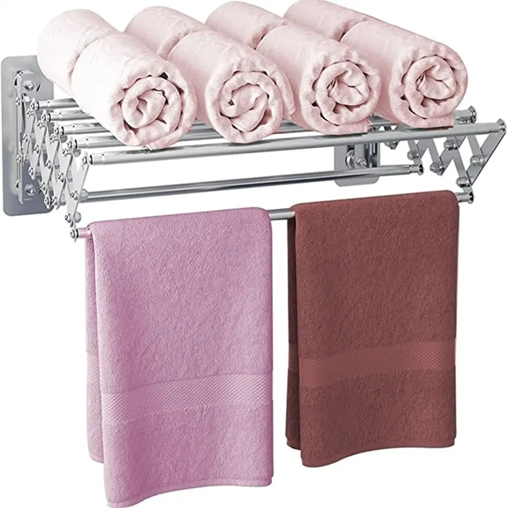 

Складная сушилка для белья из нержавеющей стали — 60 см, идеально подходит для одежды, полотенец, бюстгальтеров и подгузников.