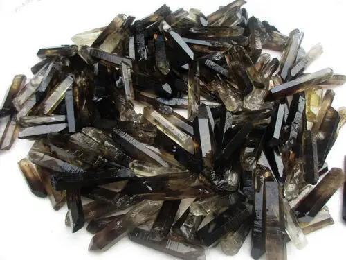 1/2LB  50-70pcs Lot black Quartz Crystal Points / Terminated Wand